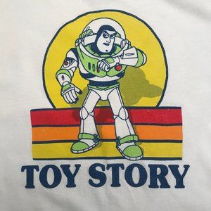 TOY STORY Buzz Lightyear Retro Stripes T-Shirt M